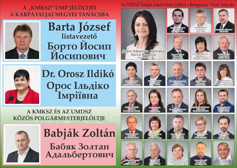 Választás 2015 - KMKSZ-UMDSZ - Közös Jelöltek